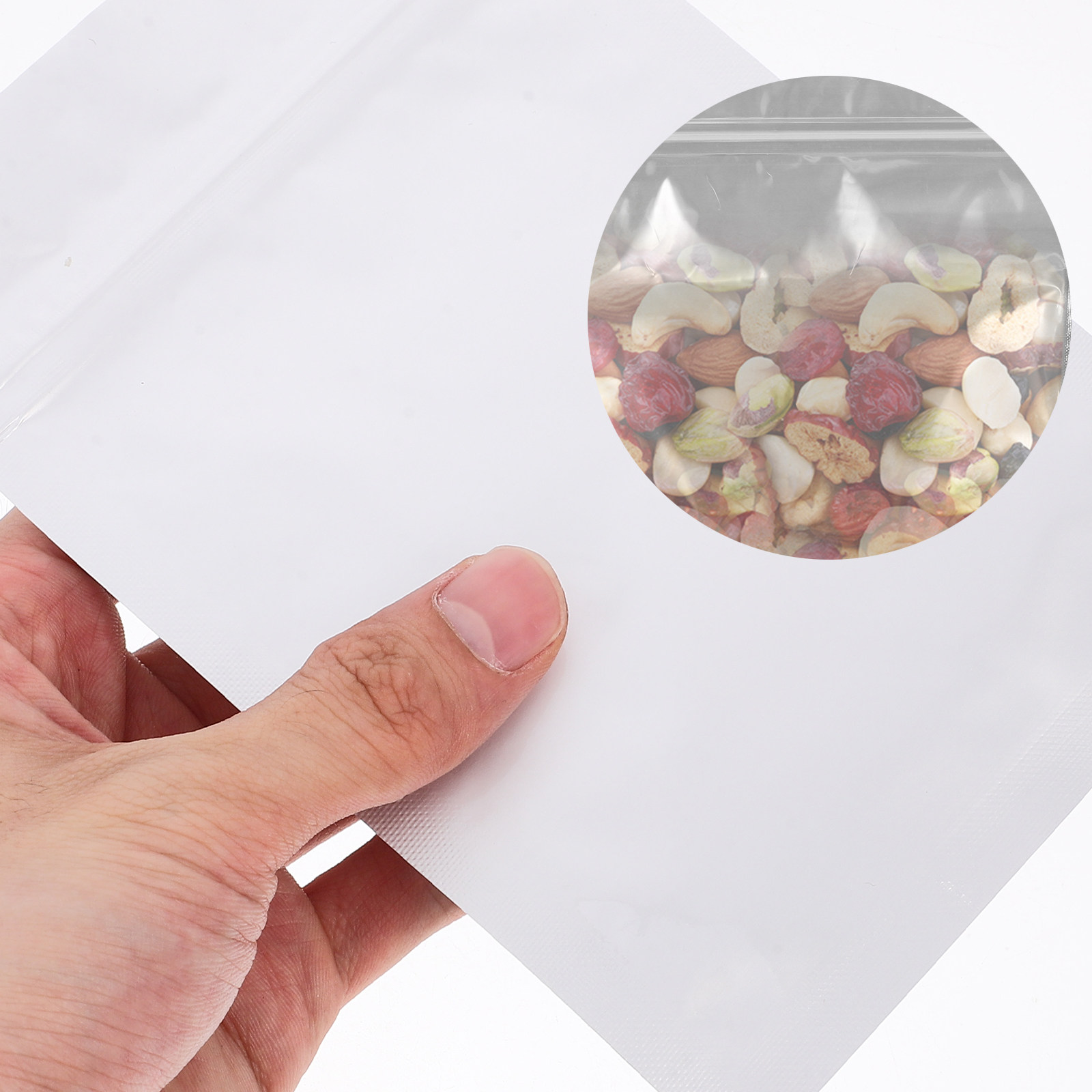 Snacks Food In Us - 50 sztuk szczelnych, wielokrotnego użytku torebek