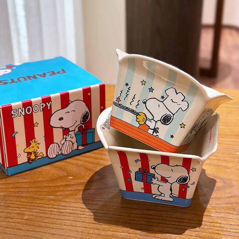 Food Snacks Brands - Ceramiczna miska na popcorn Snoopy, duża