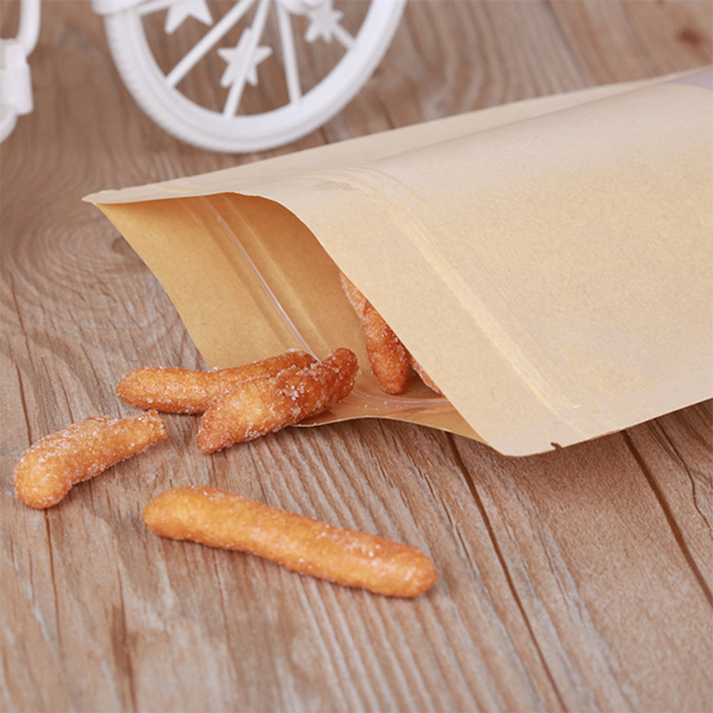 50 szt. torebek z papieru kraf – Snacks Food In Us recenzja i cena