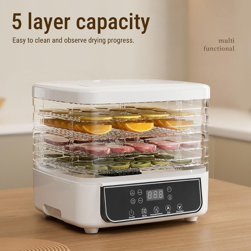 Suszarka do żywności 5-poziomo – Food Dehydrator Snacks recenzja i cena