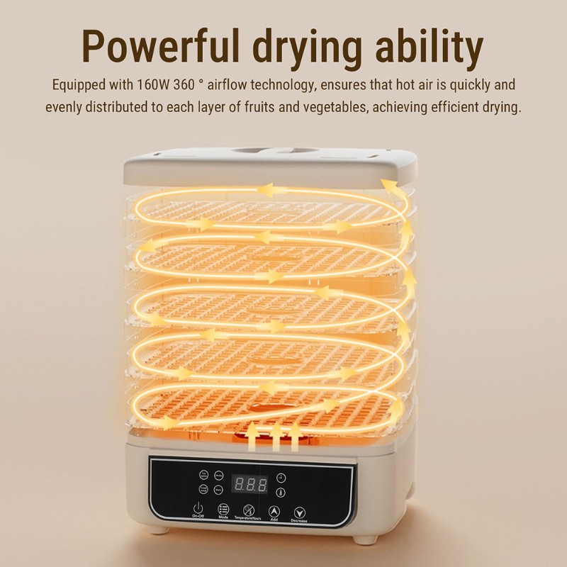 Suszarka do żywności 5-poziomo – Food Dehydrator Snacks recenzja i cena