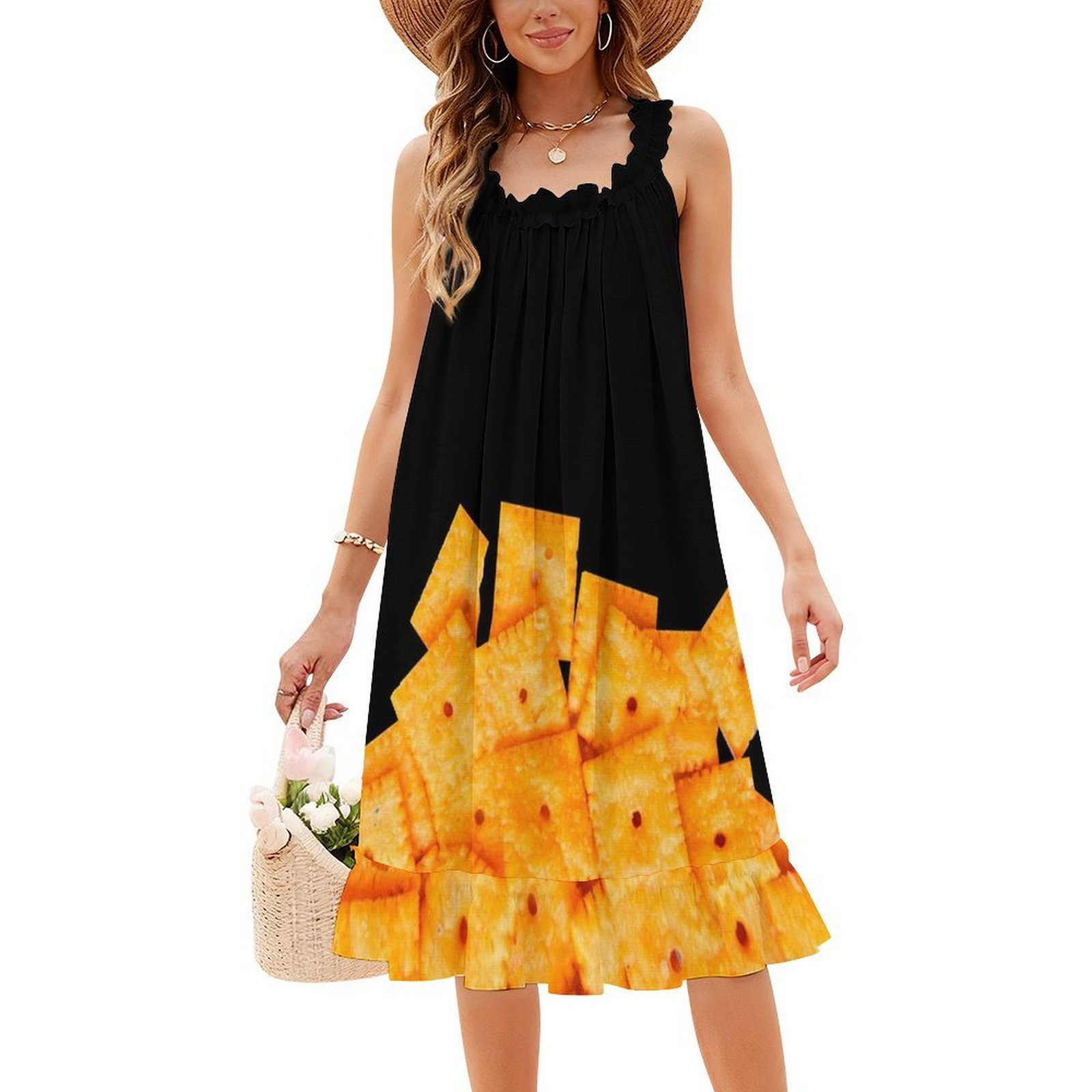 Sukienka damska Cheez It, eleg – Food Snacks Options recenzja i cena